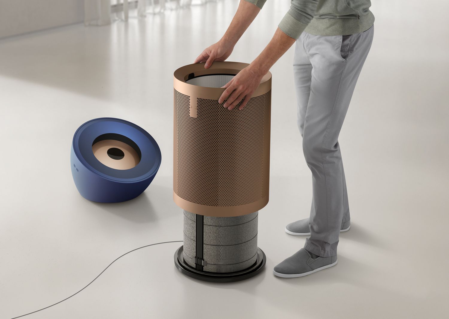 Dyson Purifier Big+Quiet Formaldehyde (Prussian Blue/Gold)