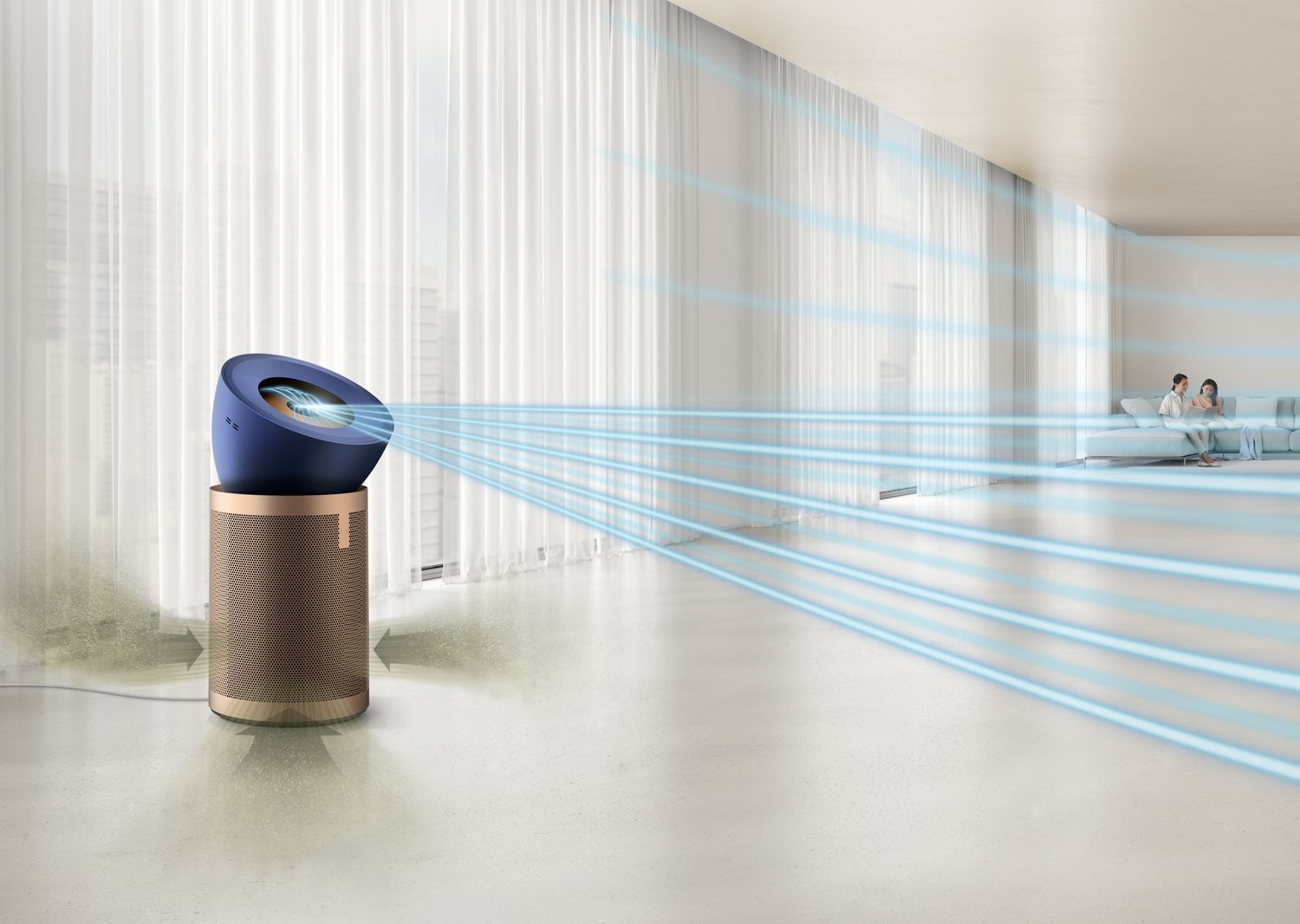 Dyson Purifier Big+Quiet Formaldehyde (Prussian Blue/Gold)