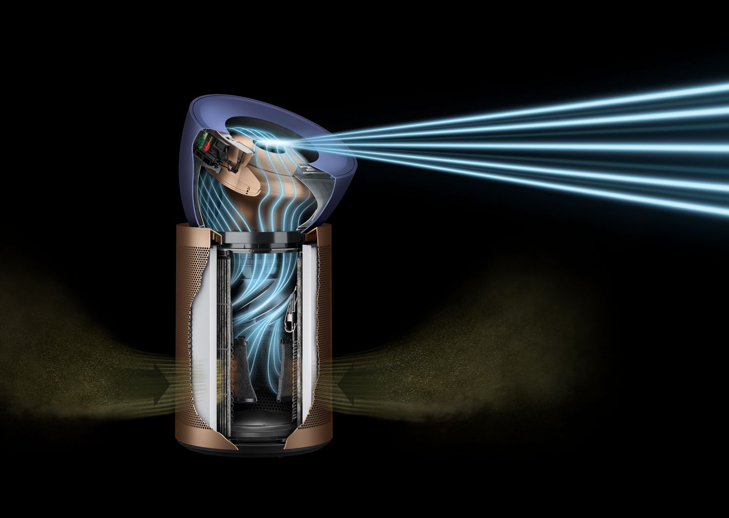Dyson Purifier Big+Quiet Formaldehyde (Prussian Blue/Gold)