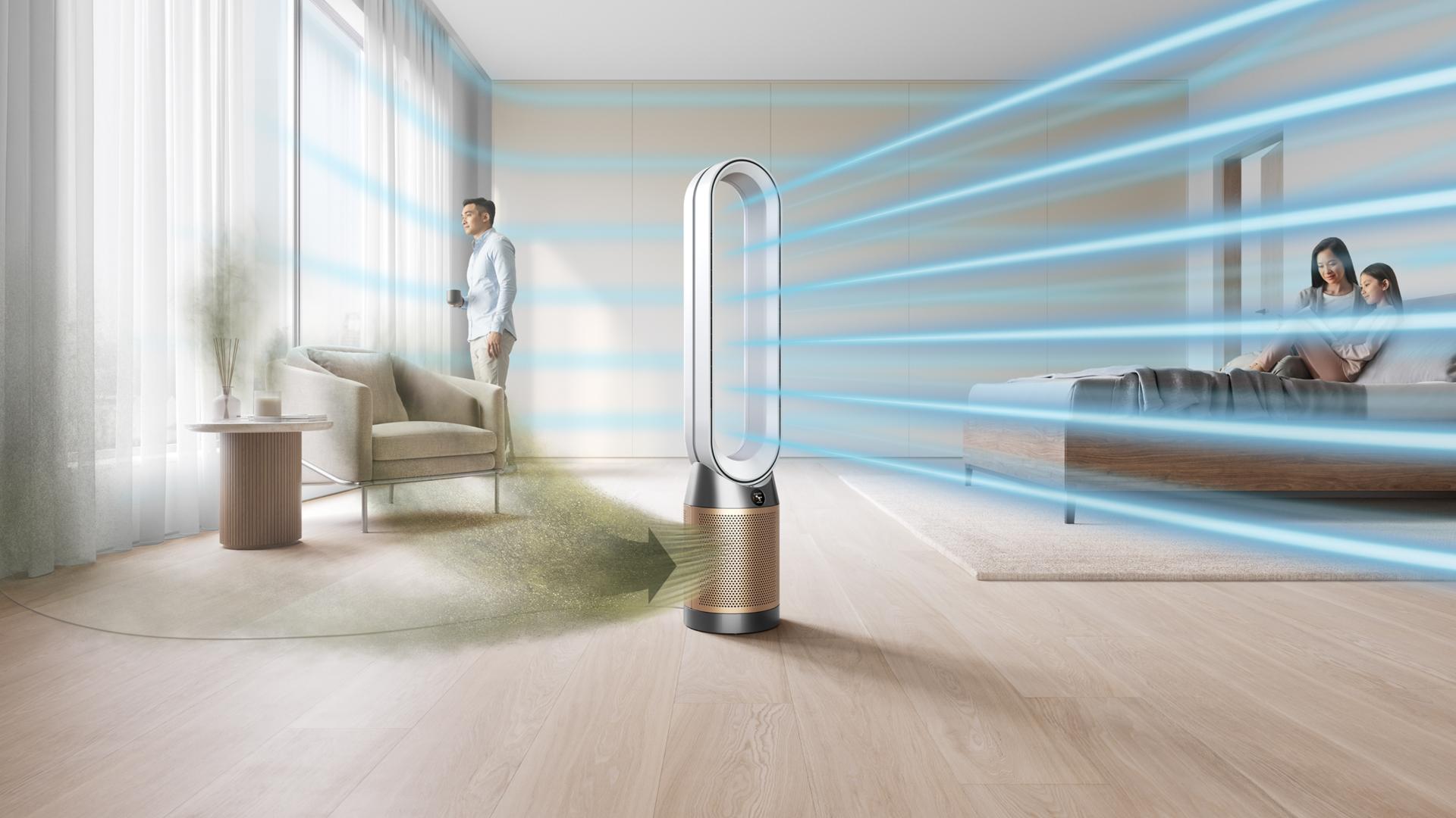 Dyson Purifier Cool™ Formaldehyde TP09 purifying fan (White/Gold)