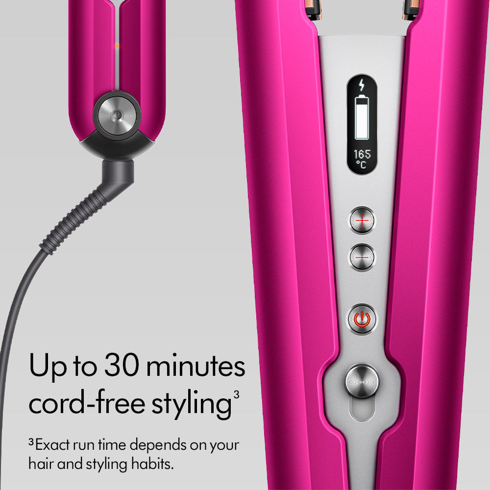 Dyson Corrale™ straightener in Fuchsia/Bright Nickel